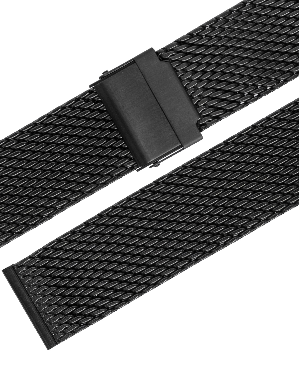 70-780674 Stalux Milanaise 22mm Schwarz